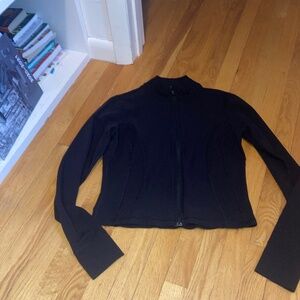 90 degree black zip up jacket